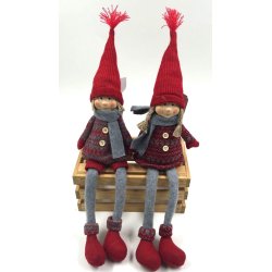 julenisse m/slaskeben 1138a-pige 1138b-dreng, 45cm