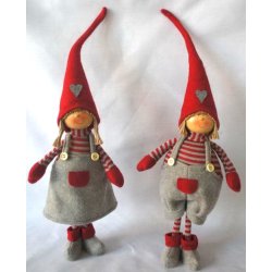 julenisse 1073a, pige 1073b dreng, 40cm