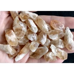 R citrin krystal spidser/tand, 2-5gram. Pris pr. Pose 50gram. 