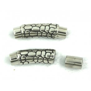 8-04. 8mm stål klik lås m/mønster