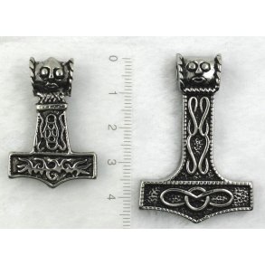 Thors hammer-20, 316L stål, str.  25x40mm lille