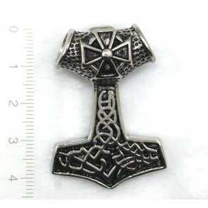 Thors hammer-21, 316L stål, str. 30x45mm