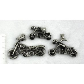 stål vedhæng-64, motorcykel, str. 40x60mm, stor