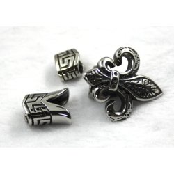 5-08, st&aring;l l&aring;s til 2stk. 5mm l&aelig;der snore.