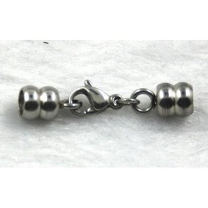 4-05, stållås til 4mm læder snore.