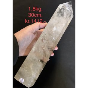 Stor bjergkrystal og citrin kvarts trn 1,8kg. 30cm. 