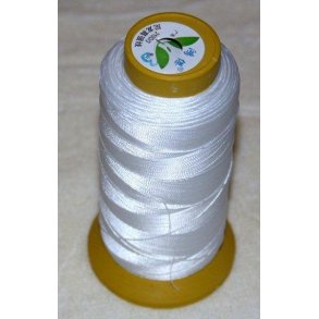 perle tråd 1000meter, 0,3mm, fv. hvid