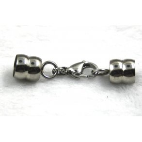 8-05, stållås til 8mm læder snore.