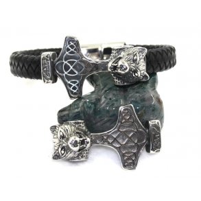 stål charms-4, 6x12mm hul. 