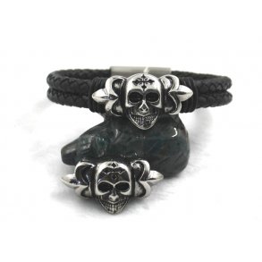 stål charms-3, 6x12mm hul. 