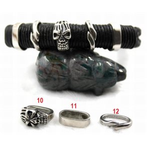 stål charms-11,12.  6x12mm hul.