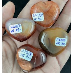 Karneol hjerte-30
