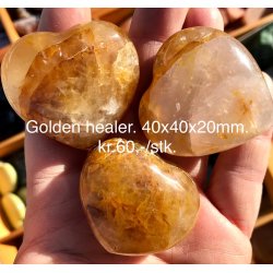 Golden healer hjerte. 40x40x20mm