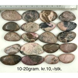 Rhodonit lommesten 10-20gram. 