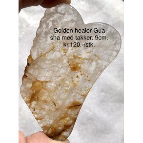 Golden healer guasha med takker. 