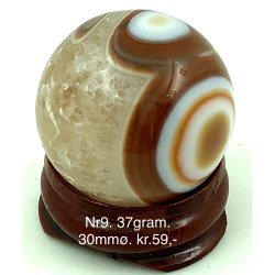 Silke agat kugle-9