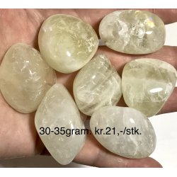 Lemon kvarts lommesten, 30-35gram. 