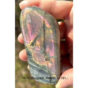 Labradorit pink/lilla flash Freeform-16