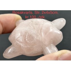 Rosakvarts stenbuk. 2x4x5cm. 