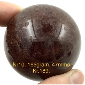 Jordbr kvarts kugle-10