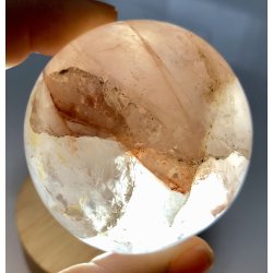 Hematoid kvarts / ild kvarts kugle-4