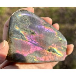 Labradorit pink/lilla flash Freeform-15