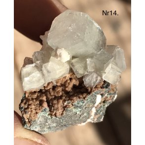 Smukke natur Apophyllit fra Indien -14