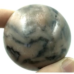 Pink zebra jaspis kugle-6