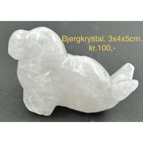 Bjergkrystal slve. 3x4x5cm. 