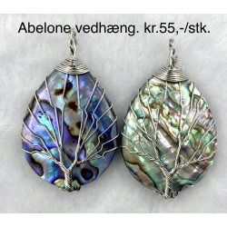 Abelone livstr vedhng. Ca. 4cm