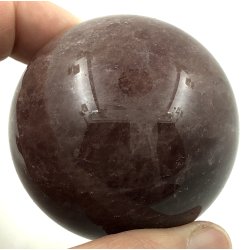 Jordbr kvarts kugle-5