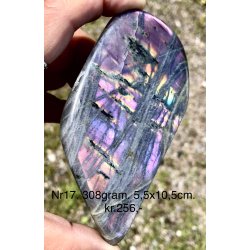 Labradorit pink/lilla flash Freeform-17