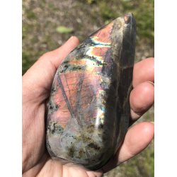 Labradorit pink/lilla flash Freeform-17