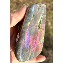 Labradorit pink/lilla flash Freeform-15