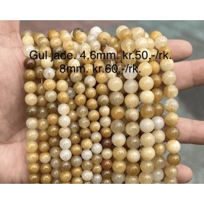 Gul jade 4mm. 