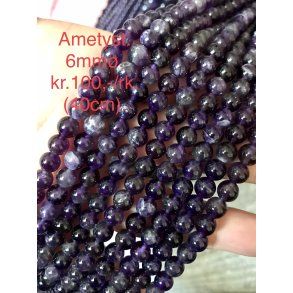 Ametyst perle kde 40cm. 6mm. 