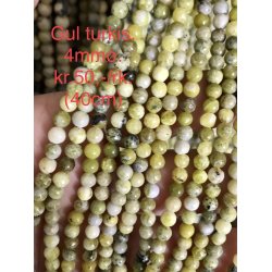 Turkis gul. 4mm