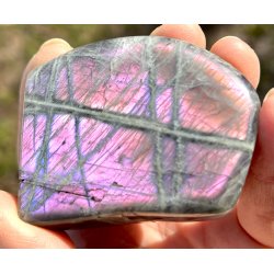 Labradorit pink/lilla flash Freeform-18