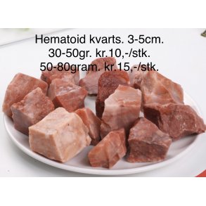 Natur r hematoid kvarts. 60gram. 