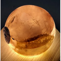 Hematoid kvarts / ild kvarts kugle-6