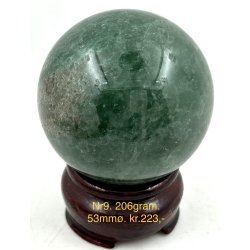 Grn jordbr kvarts kugle-9