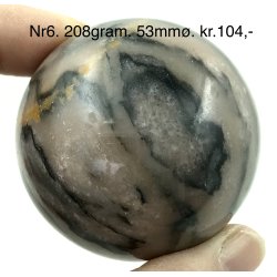 Pink zebra jaspis kugle-6