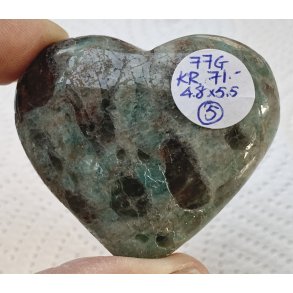 Amazonit med rgkvarts hjerte-5