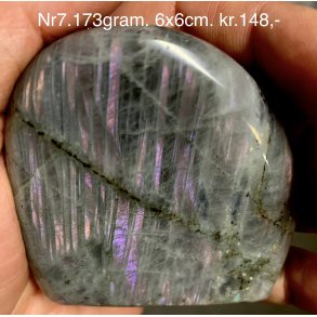 Labradorit pink/lilla flash Freeform-7