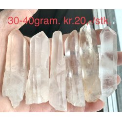 R bjergkrystal stav, 30-40gram. 