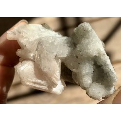 Smukke natur Apophyllit fra Indien -10