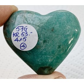 Amazonit med rgkvarts hjerte-4