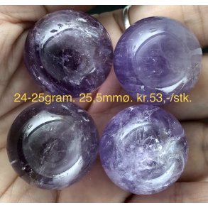 Ametyst sm kugle 24-25gram. 25,5mm. 