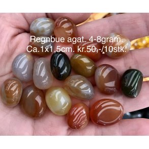 Agat regnbue lommesten 10stk. 