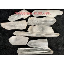 R bjergkrystal stav, 70-80gram. 